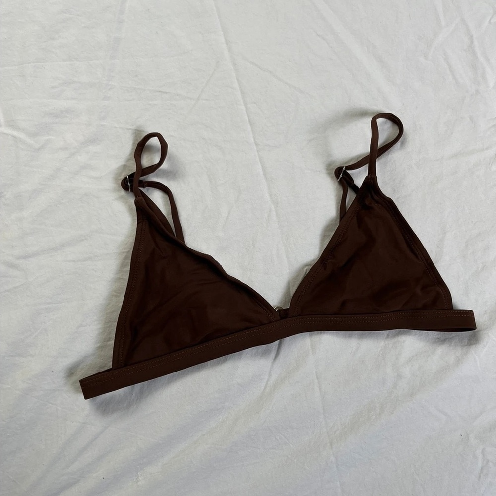 Brown Triangle Bralette